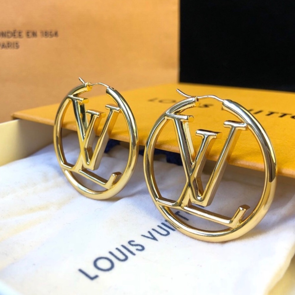 Louis Vuitton “Louise” Gold Earrings